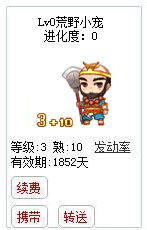 qq游戏3+10沙和尚沙僧宝宝有效期1800多天不带进化度详情图 qq游戏3+10沙和尚沙僧宝宝有效期1800多天不带进化度详情图