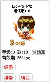 qq游戏3+10射手座宝宝有效期3600多天不带进化度详情图 qq游戏3+10射手座宝宝有效期3600多天不带进化度详情图