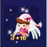 qq游戏3+10飞天小使宝宝有效期900多天，不带进化度，可加天数