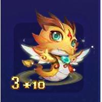 qq游戏3+10金蛇宝宝有效期900多天，不带进化度，可加天数