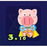 qq游戏3+10芭蕾猪宝宝有效期3600多天，不带进化度