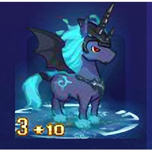 qq游戏宝宝3+10墨灵火天马有效期300多天，附带满级进化度150万，可加天数