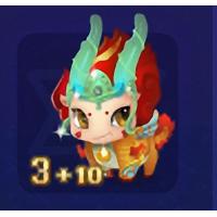 qq游戏宝宝3+10麒麟有效期300多天，附带满级进化度150万，可加天数
