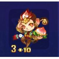 qq游戏宝宝3+10猴子有效期300多天，附带满级进化度150万，可加天数